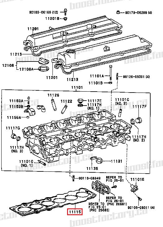 Victor Reinz 2JZ-GTE Head Gasket (OEM Replacement) - 11115-46052 - Boost Factory