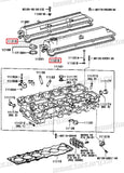 2JZ-GTE Non VVTi Valve Cover Gasket Set with PCV Valve Grommet