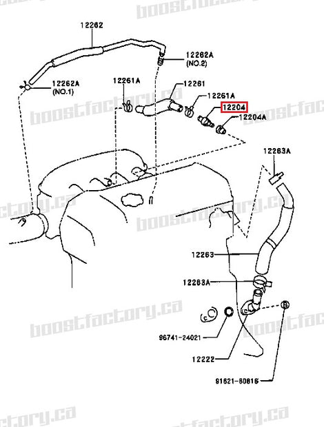 Genuine Toyota Beams 3SGE PCV Valve - 12204-88570