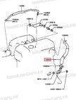 Genuine Toyota Beams 3SGE Crank Case Vent Hose Exhaust Side - 12263-88570