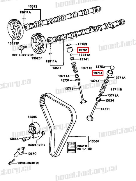 Genuine Toyota 1JZ / 2JZ Cam Lifter Bucket  - 13751-74020