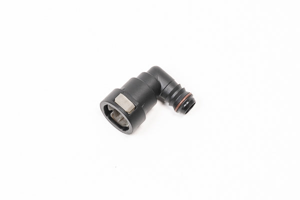 Radium Engineering 16mm SAE Female to 90deg 5/8in Barb - 14-0627