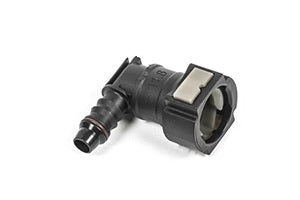 Radium Engineering 12mm SAE Female to 90 Deg 3/8 Barb - 14-0802