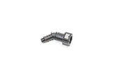 Radium Engineering 5/16 SAE Female to 45 Degree 3/8 Barb Fitting - 14-0886