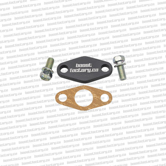 BOOST FACTORY RB26DETT REAR TURBO DRAIN BLOCK OFF PLATE - Boost Factory