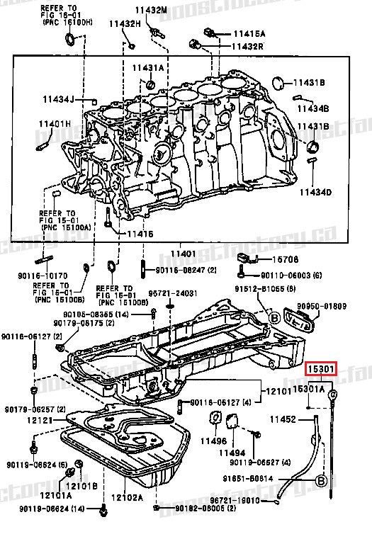 Genuine Toyota  1JZ-GTE Dip Stick Oil Gauge - 15301-88404