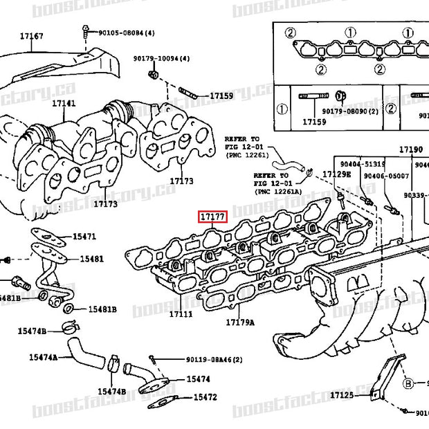 Genuine Toyota 1JZ-GTE VVTi Intake Manifold Gasket 17177-88410