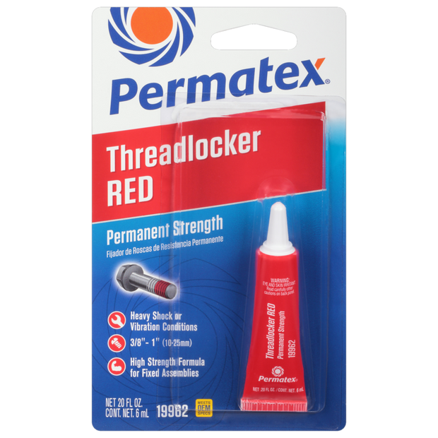 Permatex - Permanent Strength Threadlocker Red, 6 ML - 26207