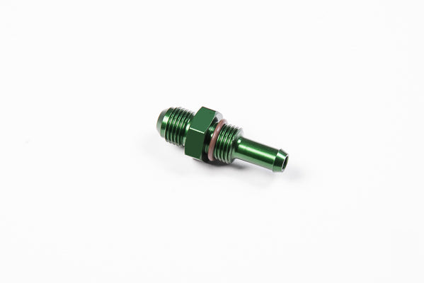 Radium Engineering 6AN ORB Bulkhead Fitting, Barb to 6AN Male - 20-0170
