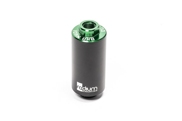 Radium Engineering Fuel Filter 10AN ORB 100 Micron Stainless - 20-0220-04