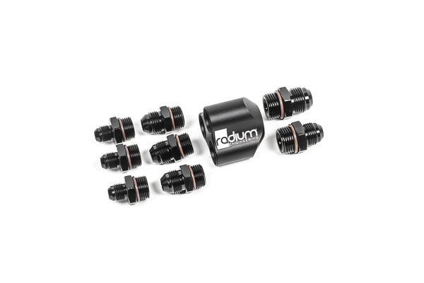 Radium Engineering Distribution Block 3 Into 1 with Fittings - 20-0237