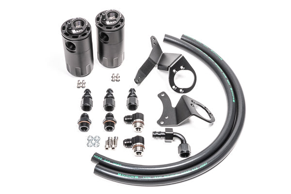 Radium Engineering Ford Mustang GT 11-14 Dual Catch Can Kit - 20-0324-FL