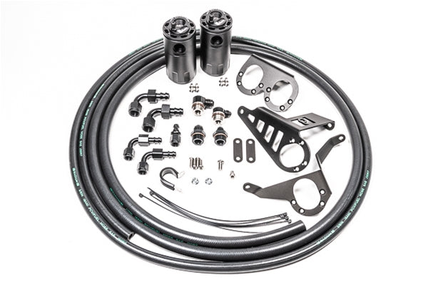 Radium Engineering Toyota MK4 Supra Dual Catch Can Kit - 20-0387-FL