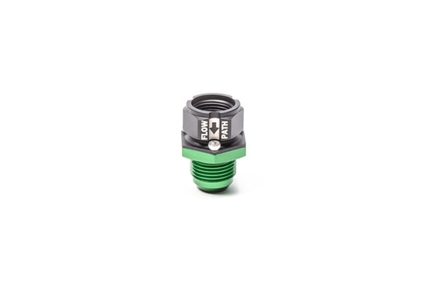 Radium Engineering Universal Check Valve, 8AN Female Inlet, 10AN Male Outlet - 20-0534
