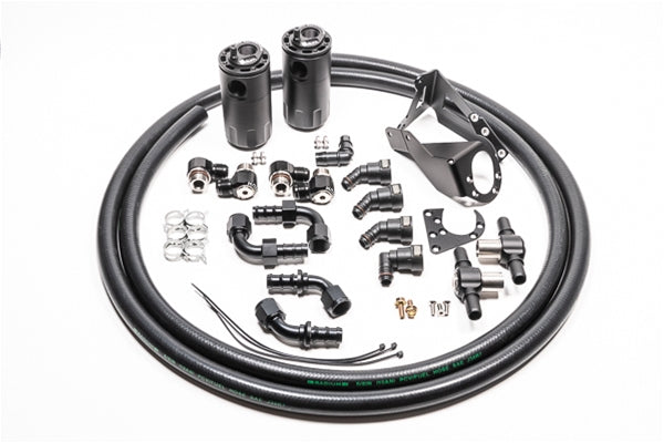 Radium Engineering Nissan R32 Skyline GT-R Dual Catch Can Kit - 20-0590-FL