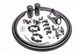 Radium Engineering Nissan R32 Skyline GT-R Dual Catch Can Kit - 20-0590-FL