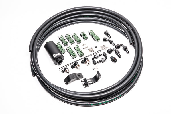 Radium Engineering Fuel Hanger Plumbing Kit Late Nissan Stainless - 20-0702-03