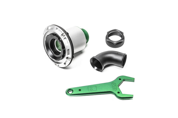 Radium Engineering Remote Mount Vented Dry Break Filler 1.5in Elbow - 20-1104-V