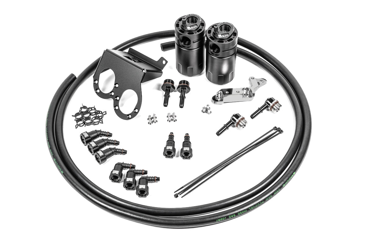 Radium Engineering Dual Catch Can Kit Corvette LT1 Dry Sump - 20-1286-FL