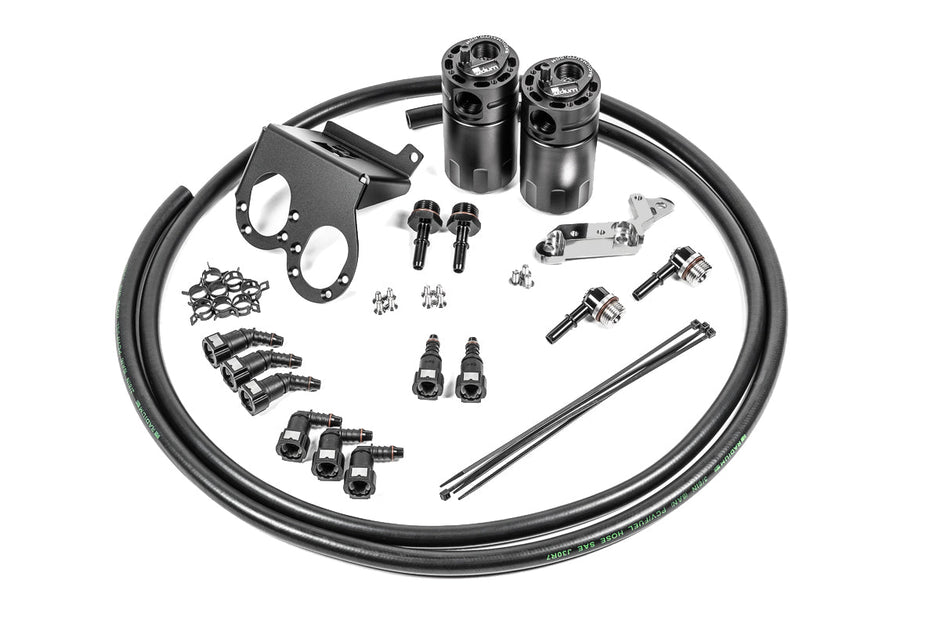 Radium Engineering Dual Catch Can Kit Corvette LT1 Dry Sump - 20-1286-FL