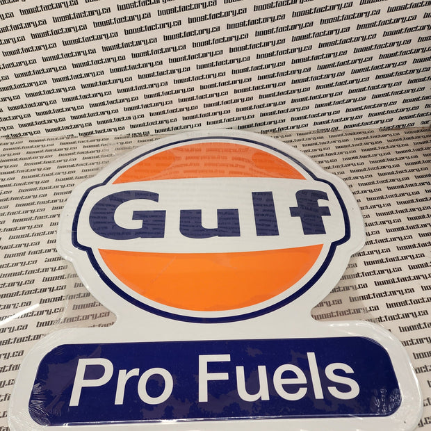 Gulf Race Pro Fuels Metal Sign