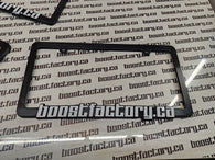 Boost Factory.ca Black Plate Frame w/ White Lettering