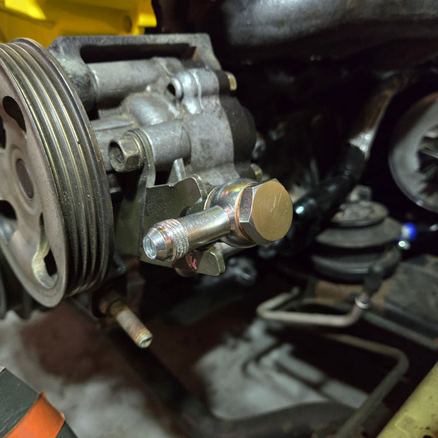 Boost Factory - 6AN Banjo Power Steering Pump High Pressure Outlet Line Adapter Fitting