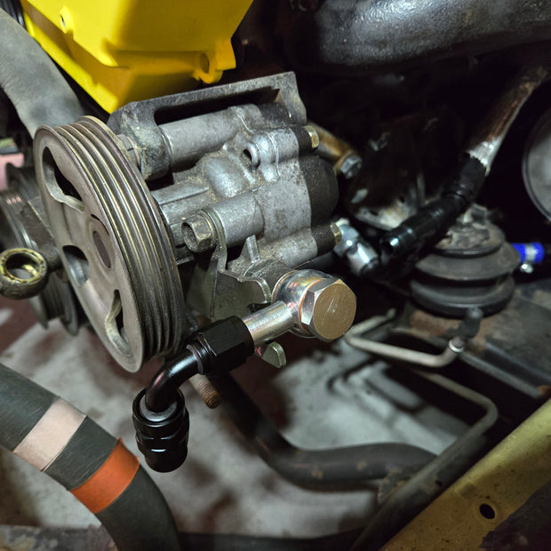 Boost Factory - 6AN Banjo Power Steering Pump High Pressure Outlet Line Adapter Fitting