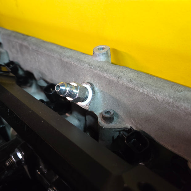 Boost Factory - RB26 PCV Valve Delete Plug or -4AN Adapter Fittings