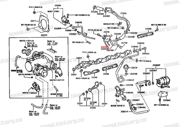 Genuine Toyota 2JZ-GTE Non VVTi Idle Air Control Gasket - 22278-46010