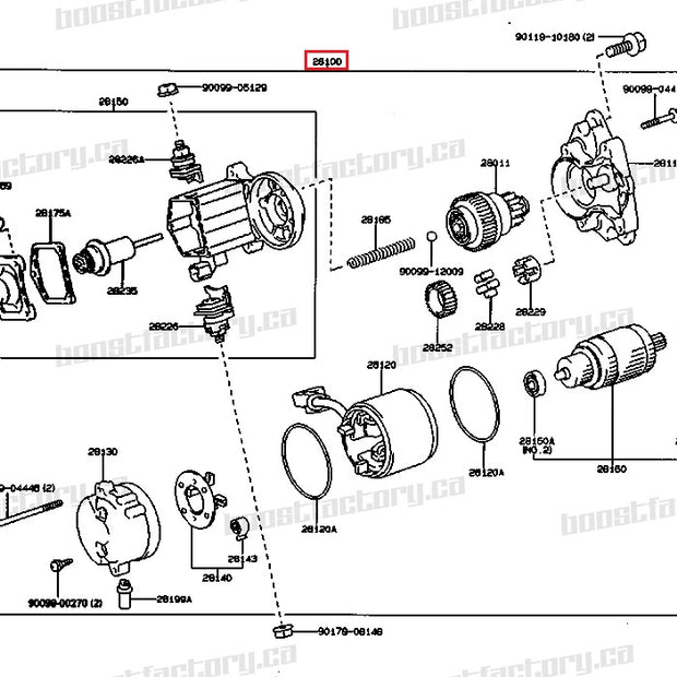 Toyota 2JZGTE/GE Denso Starter