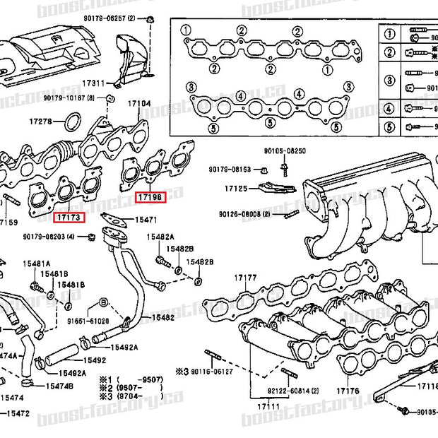 Genuine Toyota 2JZ-GTE Exhaust Manifold Gaskets