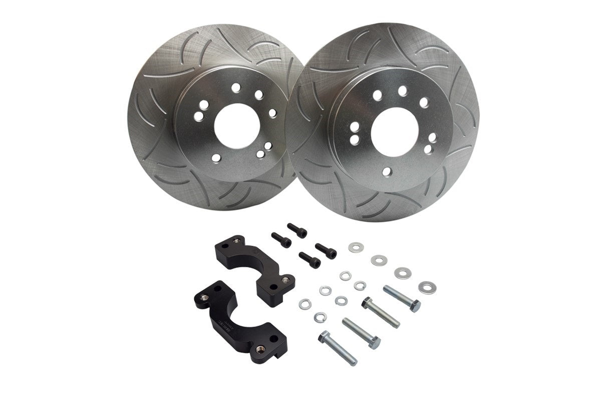 GKTech - HFM 300mm BBK Rear rotor upgrade kit – S13/S14 240SX, Silvia - HFM-NISS-BRK-00022