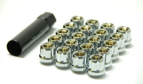 Wheel Mate - Muteki Tuner Style Open End Lug Nuts Set of 20 - Chrome 12x1.25 - 31885C