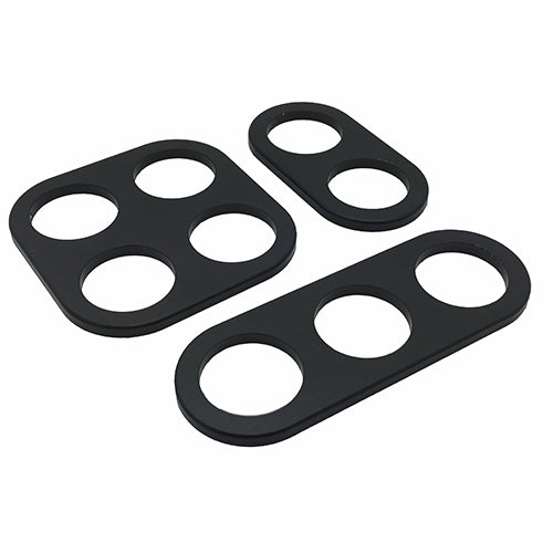 Performance World - 322321 2 HOLE 19MM BILLET LED SWITCH BEZEL BLACK