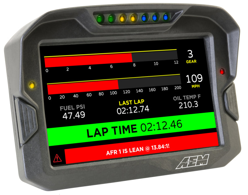 AEM CD-7 Non Logging Race Dash Carbon Fiber Digital Display (CAN Input Only) - Boost Factory