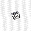 Genuine Nissan R32 R33 R34 GTR Brushed Metal Brake Pedal Pad - 46531-AB000