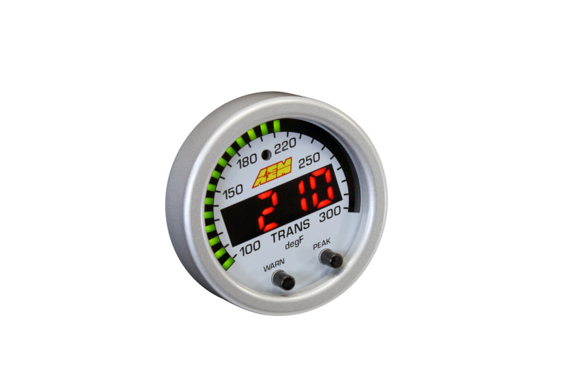 AEM X-Series Temperature 100-300F Gauge Kit (ONLY Black Bezel and Water Temp. Faceplate) - Boost Factory