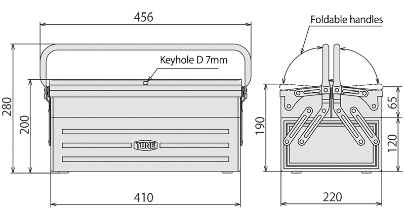 HKS X Tone Motorsport Tool Box L450 51007-AK563