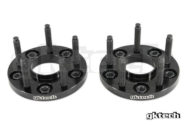 GKTech - 5x100 to 5x114.3 FR-S / GR86 / BRZ bolt on conversion spacer - Extended Studs - CNV2-15MM