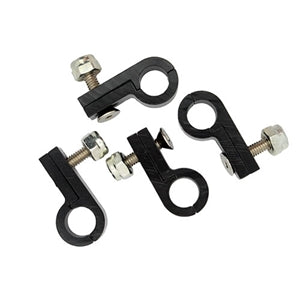 Performance World - 543132 13/16" Line Aluminum P-Clamps. Black. 2/pk
