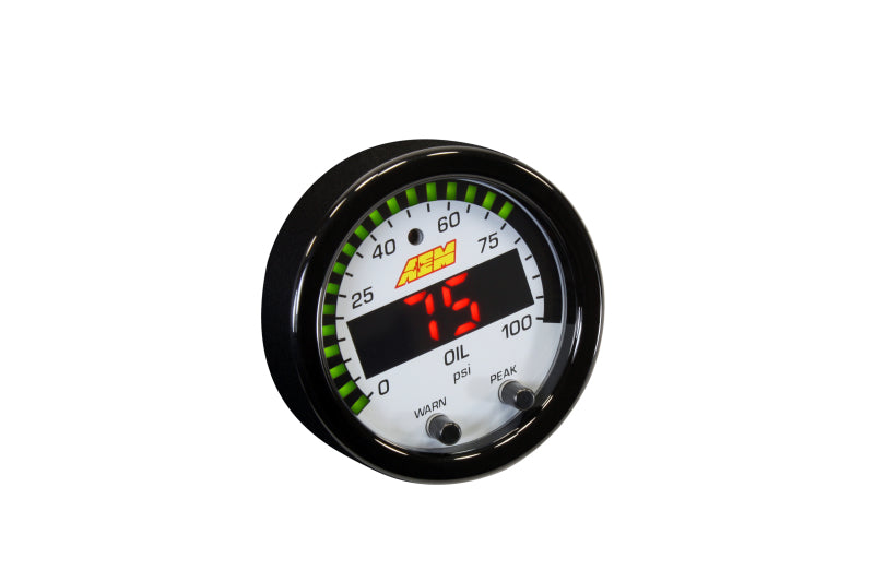 AEM X-Series Pressure 0-100psi Gauge Kit - Boost Factory