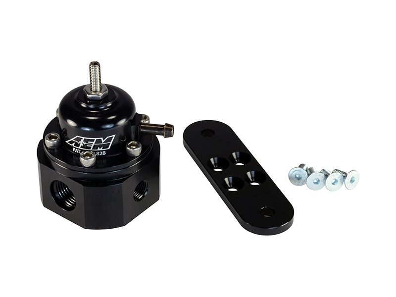 AEM Universal Black Adjustable Fuel Pressure Regulator - Boost Factory