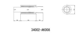 HKS UNIVERSAL EX H/M SUS 130-75 - 34002-AK008