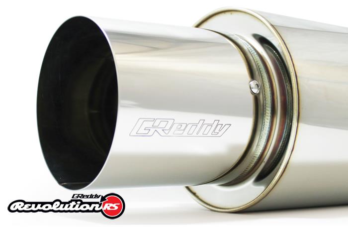 GReddy Universal 3in 3-Bolt Tip Revolution RS Muffler - Boost Factory