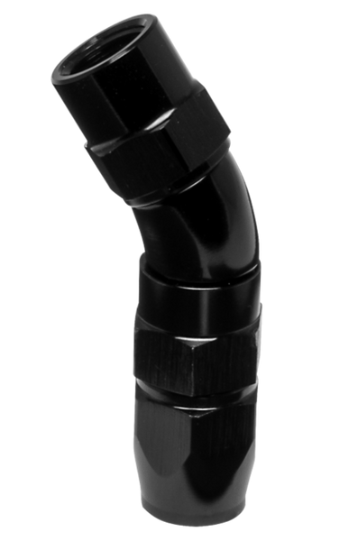 Vibrant -3AN 30 Degree High Flow Hose End Fitting for PTFE Lined Hose - Aluminum