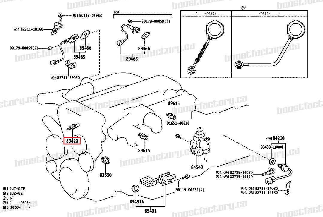 2JZGE Coolant Temperature Sender - 83420-16040 – Boost Factory