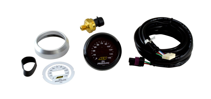 AEM 52mm Oil Pressure 150psi Digital Gauge - Boost Factory
