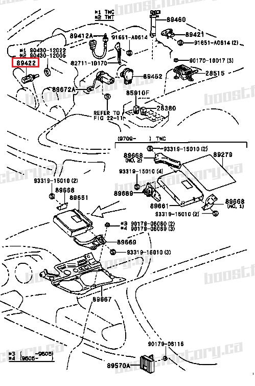 2JZ GTE Engine Coolant Temperature Sensor