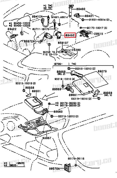 Genuine Toyota 1JZ-GTE & 2JZ-GTE Non VVTi Throttle Position Sensor TPS - 89452-22080